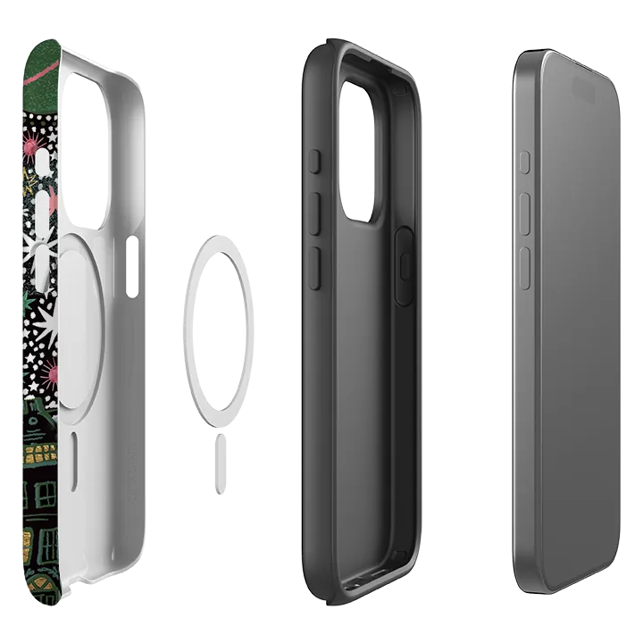 Smooth Pattern Matte Feel Texture iPhone MagSafe Tough Case - Night Before Xmas II By Emma Frances Grant