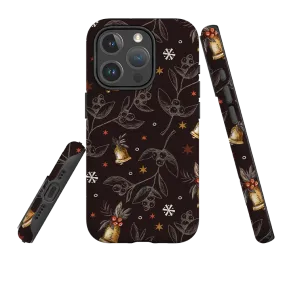 Hybrid Shield Soft Grip iPhone MagSafe Tough Case - Xmas Bells