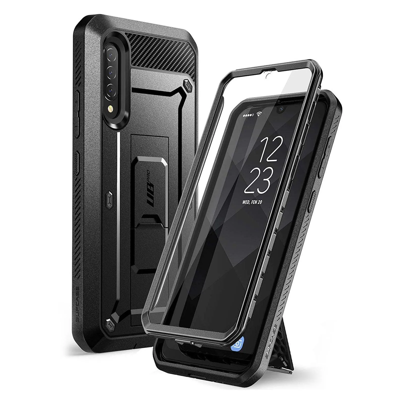 Outdoor Protection Galaxy A90 / A90 5G Unicorn Beetle Pro Rugged Holster Case-Black