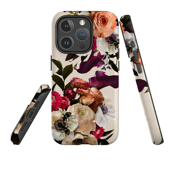 Luxury Edge Texture Hybrid Look iPhone MagSafe Tough Case -  Endurance Pale