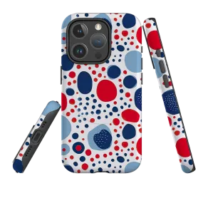 Trendy Look Stylish Layer Texture iPhone MagSafe Tough Case - Space Polka Dots III