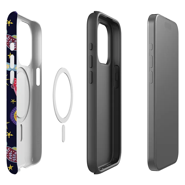 Premium Feel Layer Smooth Pattern Finish iPhone MagSafe Tough Case - Xmas Kitsch II