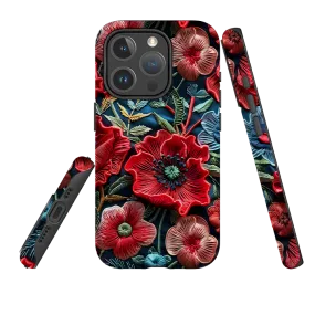 iPhone MagSafe Tough Case - Poppy Love II Classic Look Comfort Texture