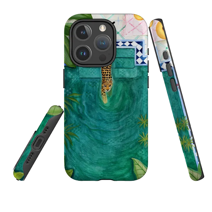 anti fingerprint iPhone MagSafe Tough Case - Riad Tiger By Bex Parkin