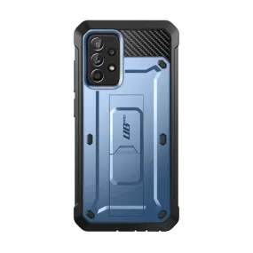 Galaxy A52 Unicorn Beetle Pro Rugged Holster Case-Metallic Blue Slim Profile Comfort Texture