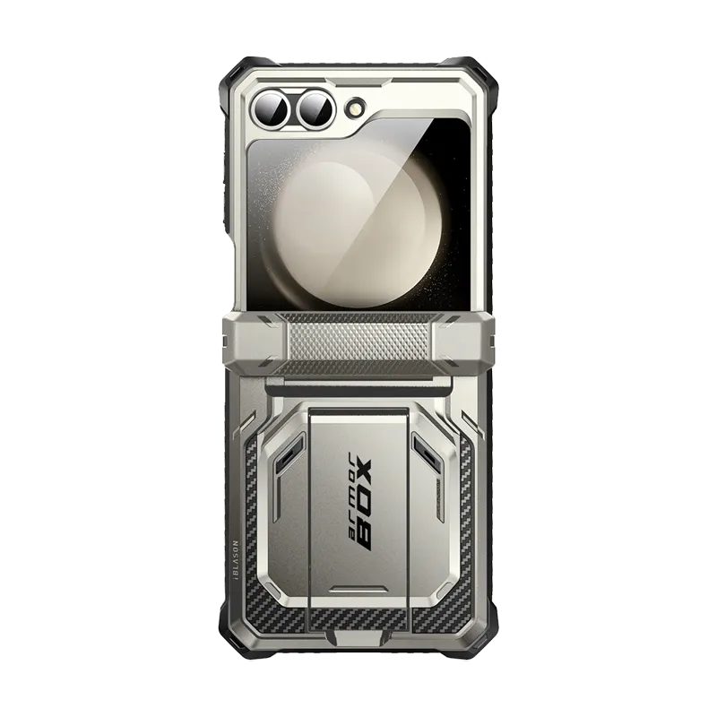 Galaxy Z Flip6 Armorbox - Titan Gray Simple Texture Protective Pattern