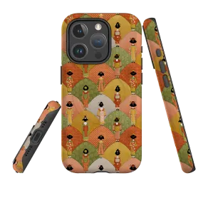 Rugged Texture Design Soft Finish iPhone MagSafe Tough Case - Geisha By Maja Lindberg