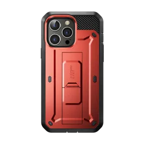 Strong Texture iPhone 14 Pro 6.1 inch Unicorn Beetle Pro Rugged Case-Metallic Red