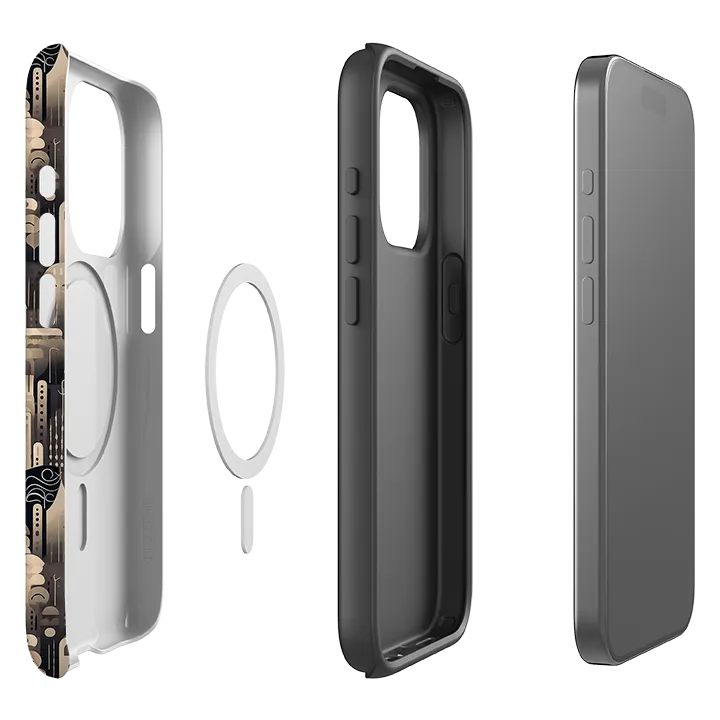 iPhone MagSafe Tough Case - Cityscapes III Protective Structure Polished Texture Finish