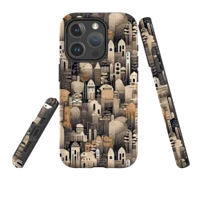 Hybrid Surface Layer Simple Style iPhone MagSafe Tough Case - Cityscapes III