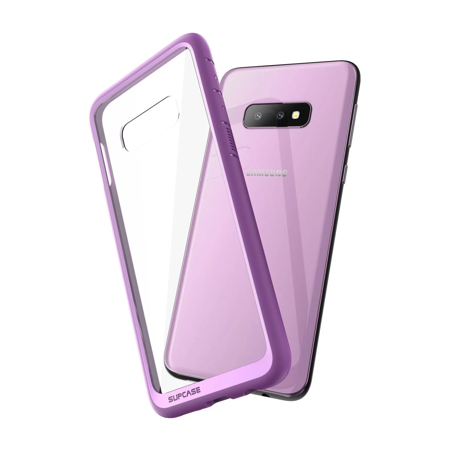 Galaxy S10e Unicorn Beetle Style Clear Case-Purple Refined Style