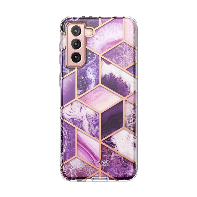 Galaxy S22 Plus Cosmo Case - Marble Purple Minimal Build Texture