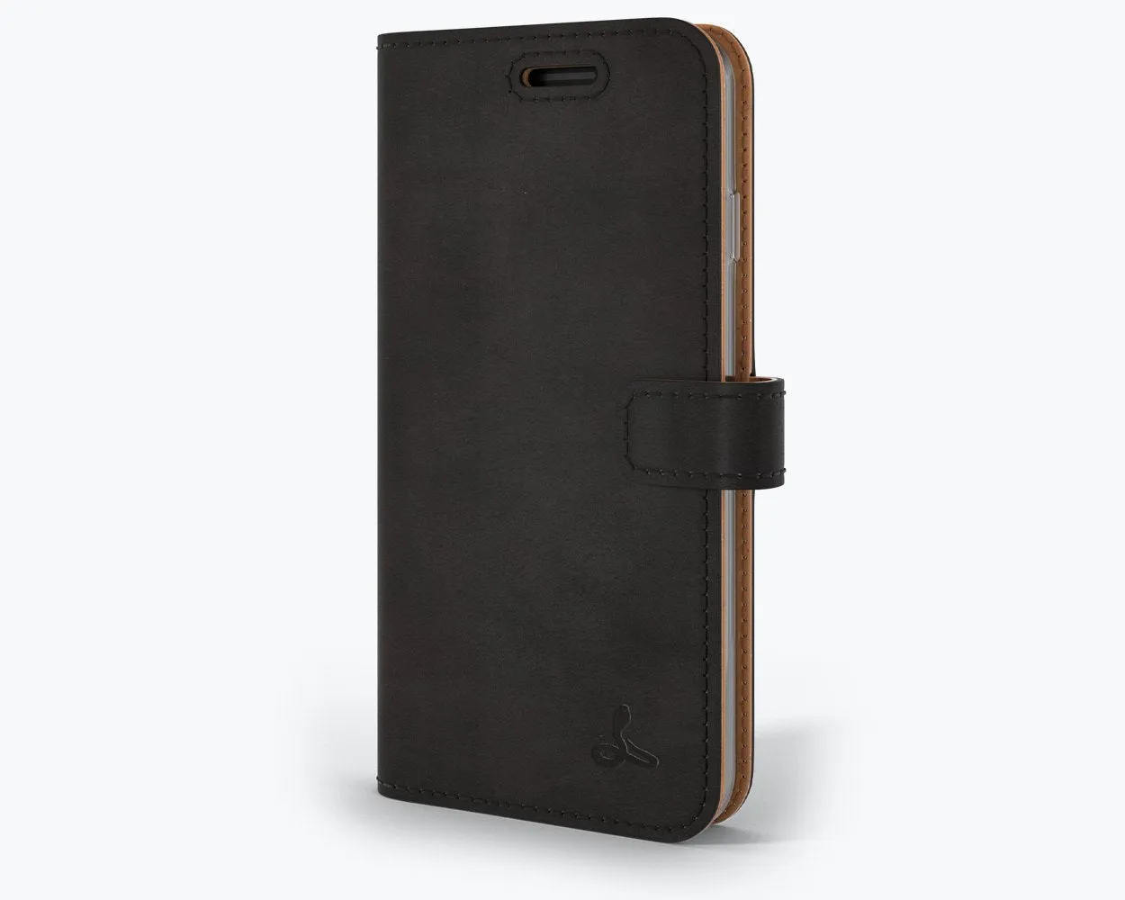 Apple iPhone SE (2020) / SE (2022) - Vintage Leather Wallet Phone Case Soft Finish Texture Modern Pattern