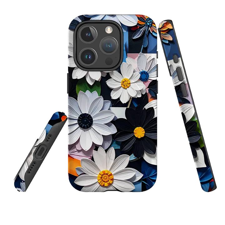 iPhone MagSafe Tough Case - Summer Daisies Luxury Finish Protective Build