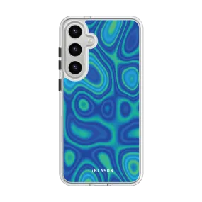 Galaxy S24 Plus Halo MagSafe Cute Phone Case - Retro Heat Clear Pattern