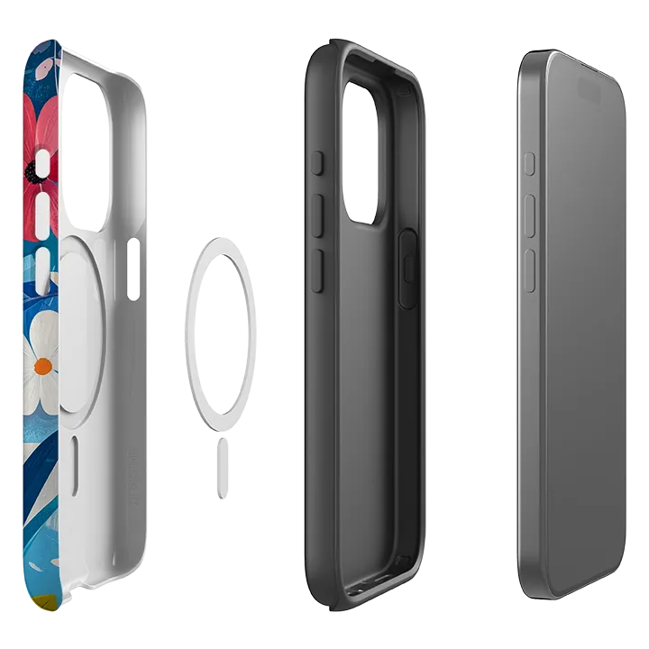 iPhone MagSafe Tough Case - Chapel Floral Luxury Appeal Clear Design