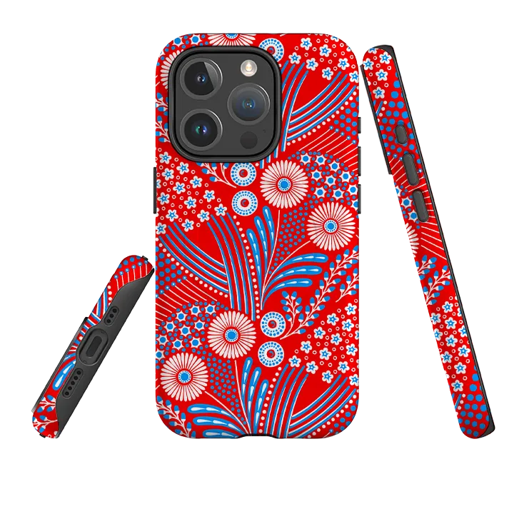 iPhone MagSafe Tough Case - Red Bouquet By Cressida Bell Stylish Finish Texture