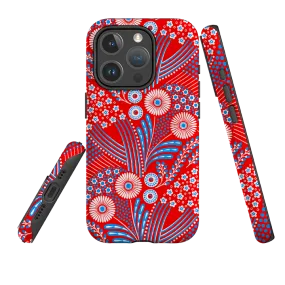 iPhone MagSafe Tough Case - Red Bouquet By Cressida Bell Stylish Finish Texture