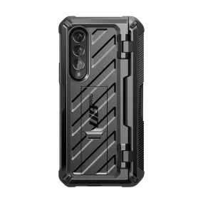 Shock Absorber Galaxy Z Fold4 Unicorn Beetle PRO Rugged Case with S-Pen Holder-Black