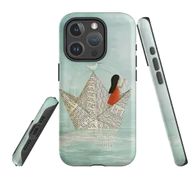 Raised Bezels iPhone MagSafe Tough Case - Sail Without A Wind By Maja Lindberg