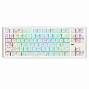 YUNZII YZ87 White Line Mechanical Gaming Keyboard Linux Mechanical Keyboard