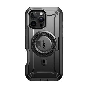 iPhone 16 Pro Max 6.9 inch Unicorn Beetle PRO MAG Rugged MagSafe Case-Gun Metal Hybrid Finish Texture