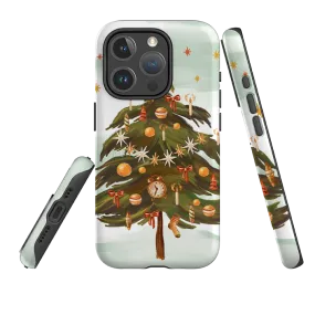 iPhone MagSafe Tough Case - Outdoor Xmas Tree Polished Surface