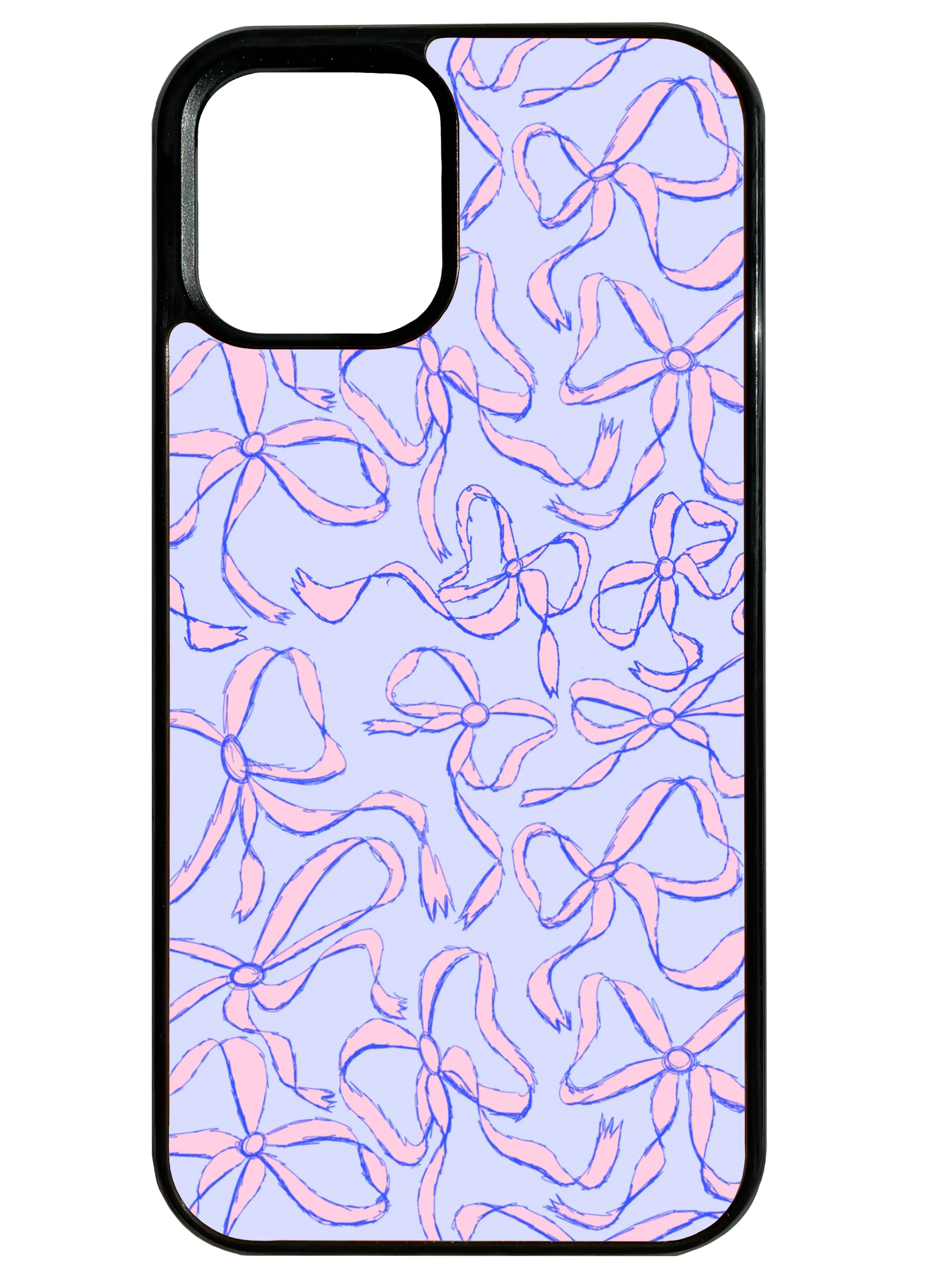 Premium Pattern Design Port Protection Put A Bow On It! in Pink & Purple Phone Case