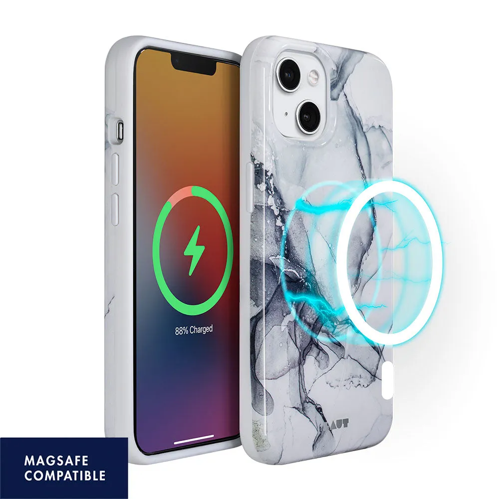 HUEX INK case Compatible with MagSafe for iPhone 13 Series Tactile Buttons Soft Frame