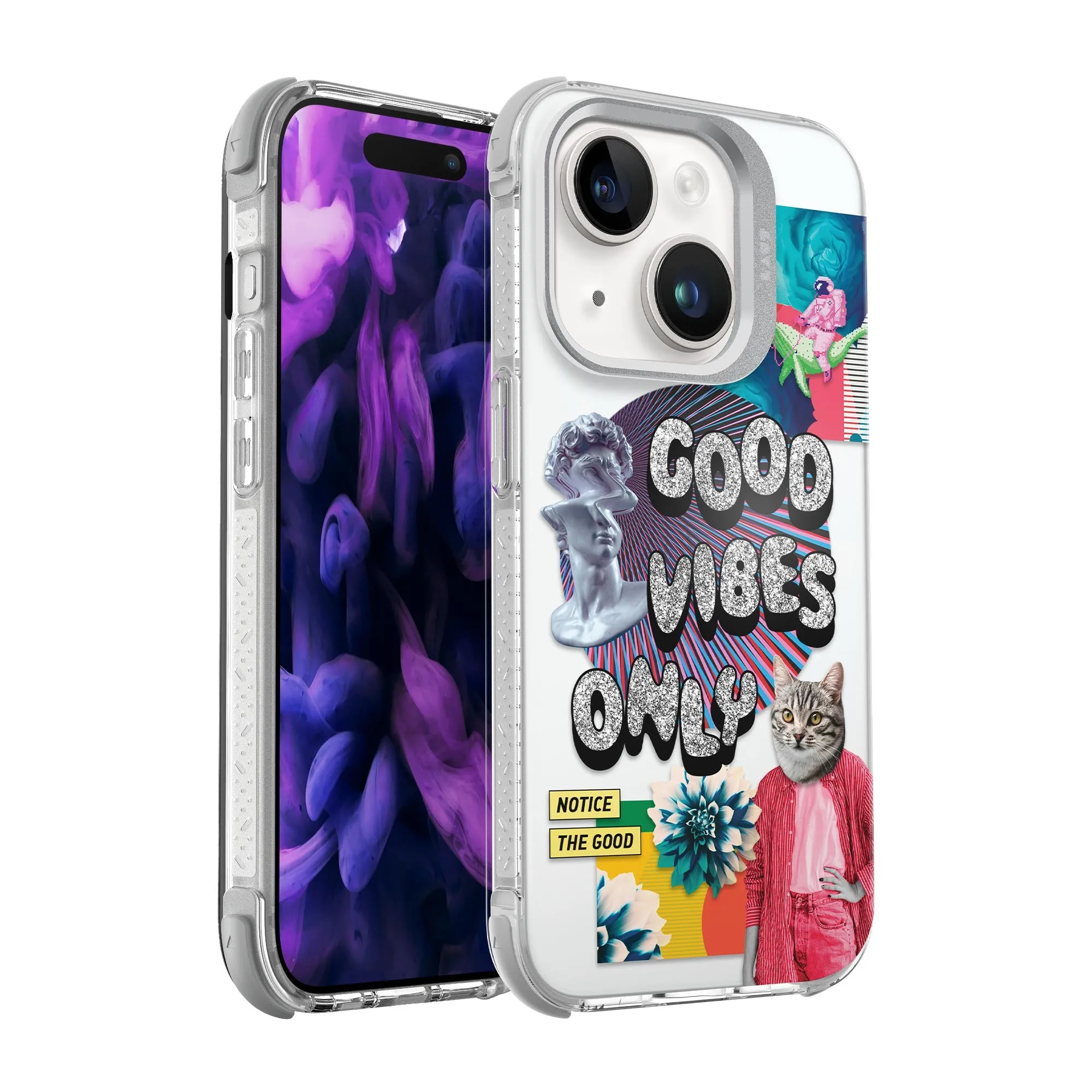 POP GLITCH case for iPhone 15 Series Impact Resistant