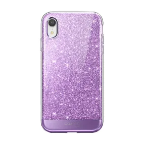 Strong Texture Ultra Thin iPhone XR Cosmo Case-Glitter Purple