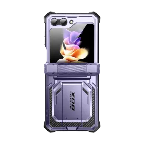 Galaxy Z Flip5 Armorbox - Metallic Purple Rugged Build Trendy Design