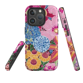 iPhone MagSafe Tough Case -  Jigsaw Floral 2 By Kate Heiss Clear Surface