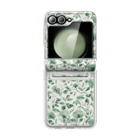 Galaxy Z Flip6 Cosmo - Green Floral Compact Shape