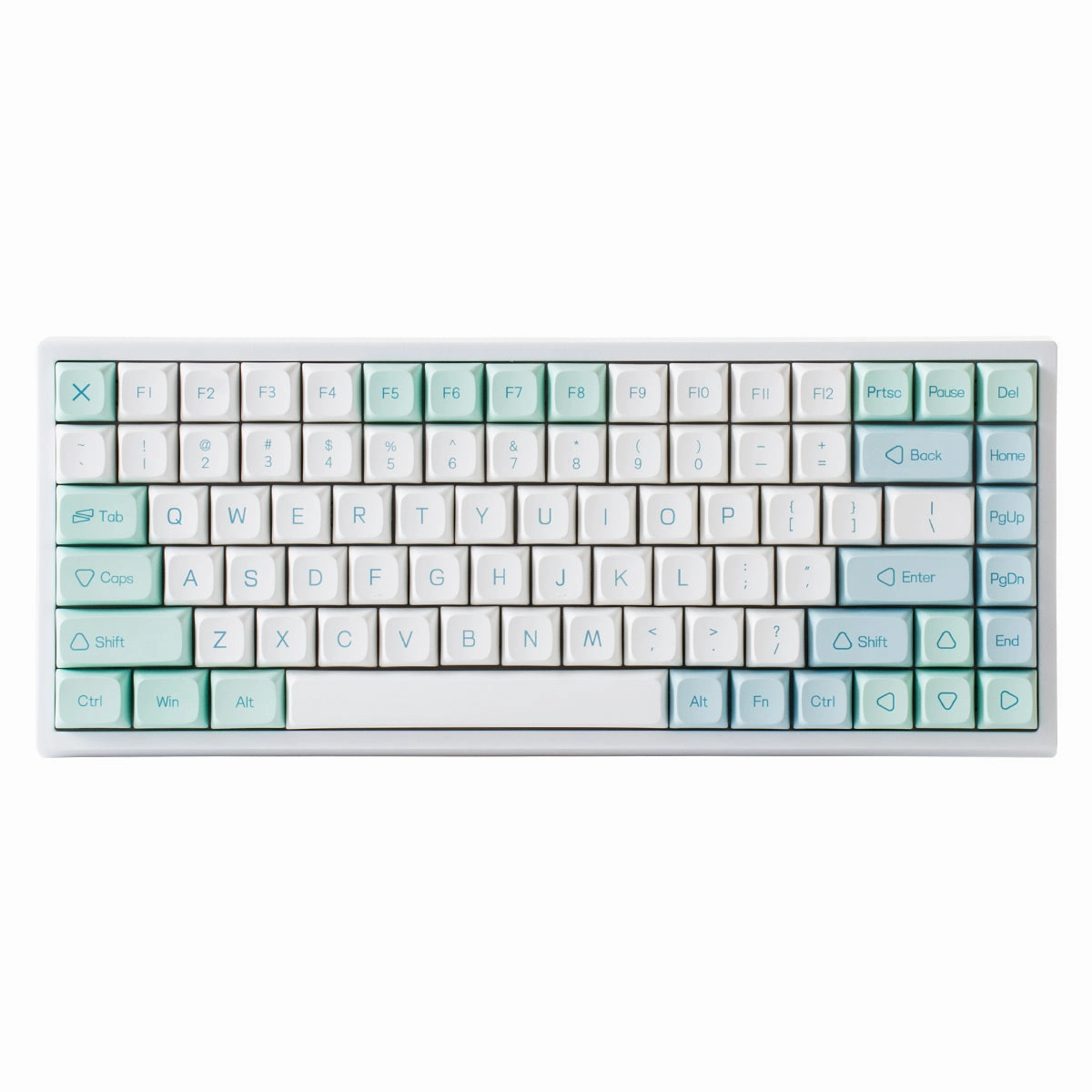 YUNZII YZ84 Wireless Mechanical Keyboard - Mint High Actuation Switch Software Developer Setup