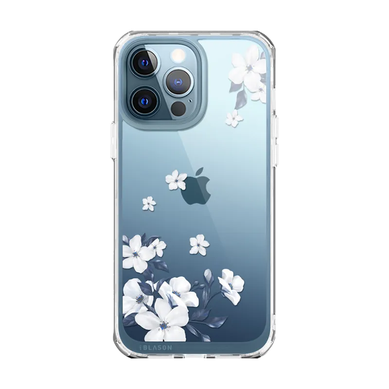 Shock Frame Comfort Build Layer iPhone 13 Pro Max Halo Case - Magnolia White