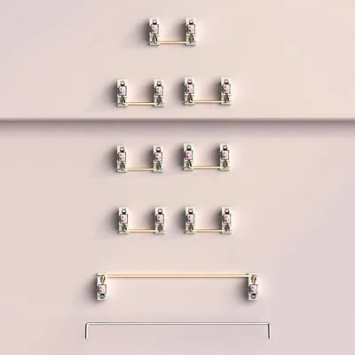 Ergo Split Keyboard FL CMMK PLATE MOUNT STABILIZER