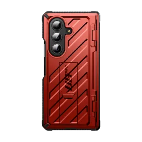 Elegant Finish Design Galaxy Z Fold7 Unicorn Beetle PRO Rugged Case - Metallic Red