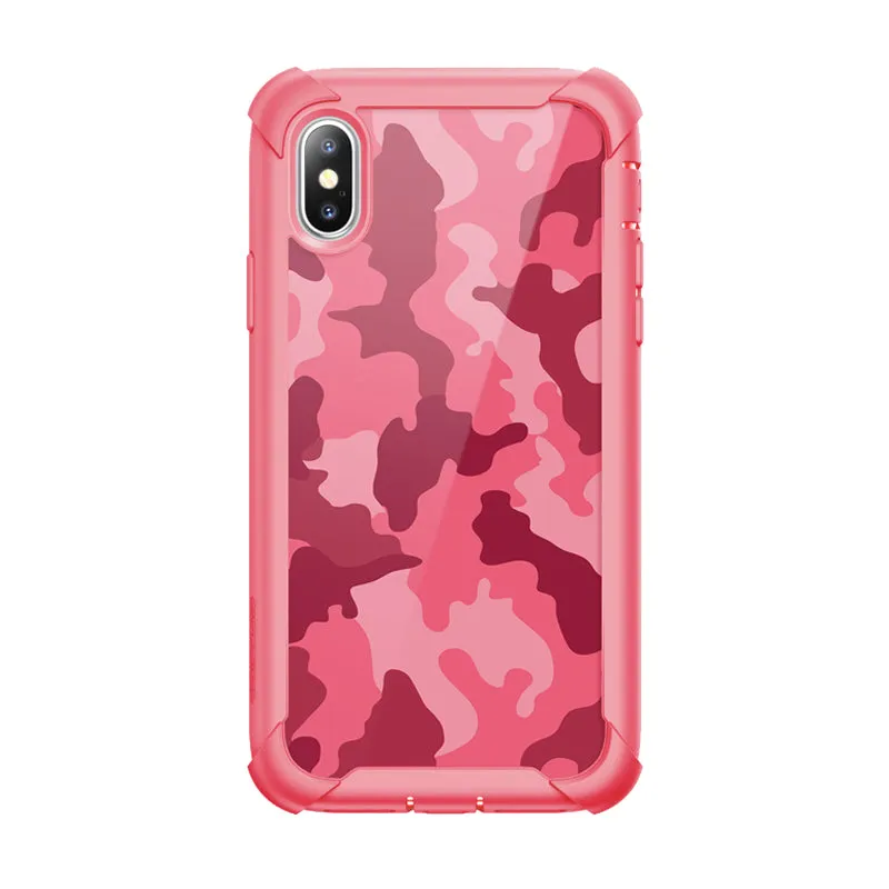 iPhone XS | X Ares Case-Pink Camouflage Comfort Finish Protective Layer