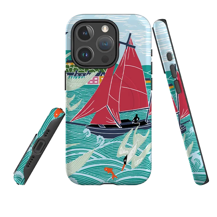 iPhone MagSafe Tough Case - Terns By Kate heiss Premium Detail Finish Protective Edge Layer