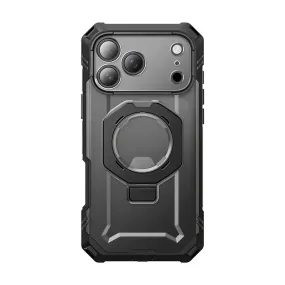 Luxury Finish Slim Design UB GRIP PRO Series iPhone 17 Pro Max MagSafe Phone Case with HD Tempered Glass - Black