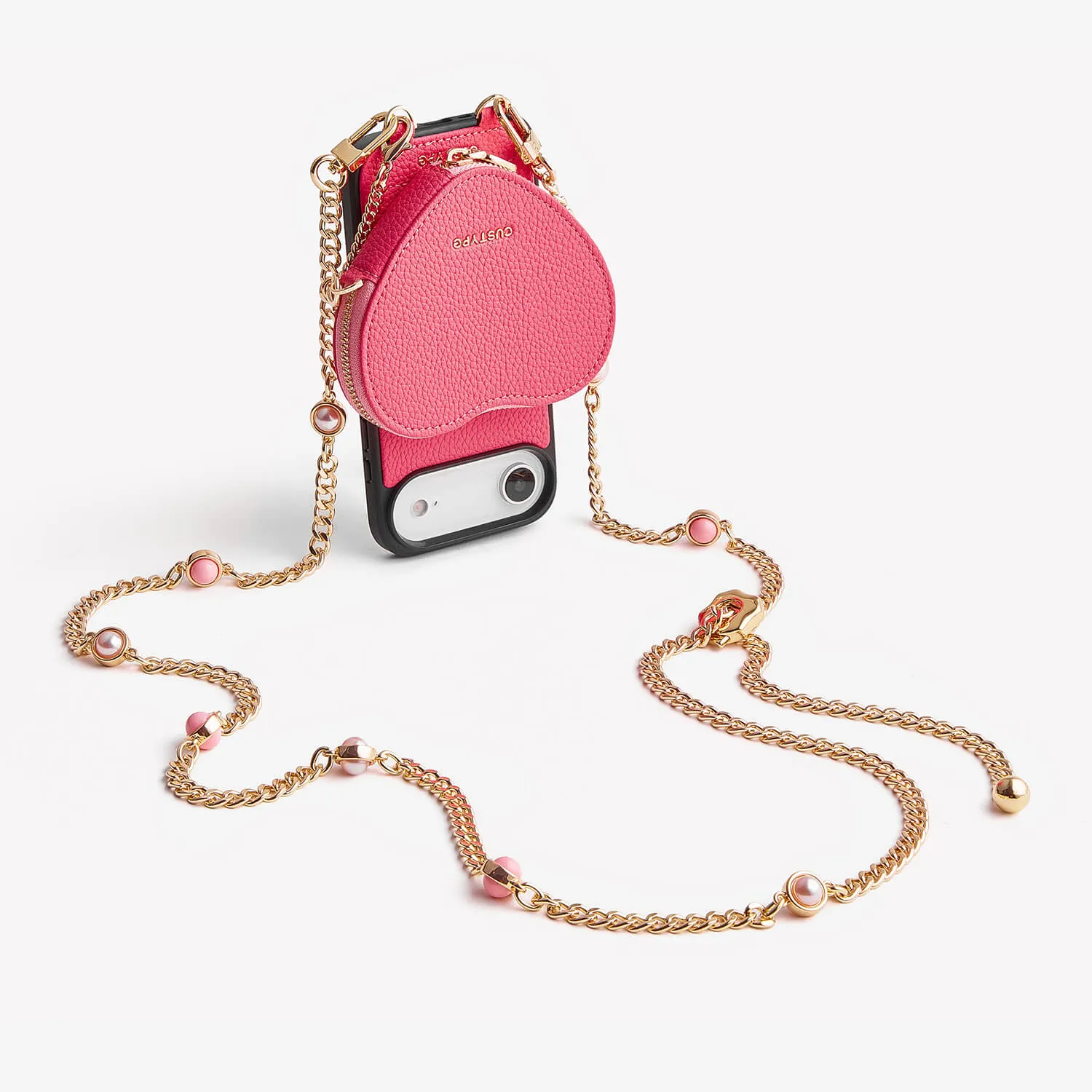 Premium Material Heart Mate Kit- Lanyard Strap for iPhone Case with Magnetic Wallet