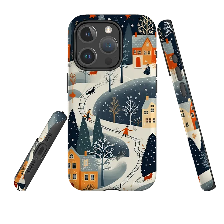 iPhone MagSafe Tough Case -  Winter Wonderland Textured Detail