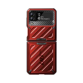 Galaxy Z Flip3 Unicorn Beetle PRO Rugged Case with Belt Clip-Metallic Red Durable Finish
