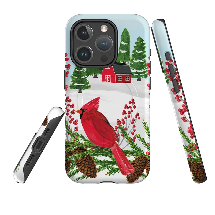 iPhone MagSafe Tough Case - Countryside Christmas By Abby Jacobs Matte Texture