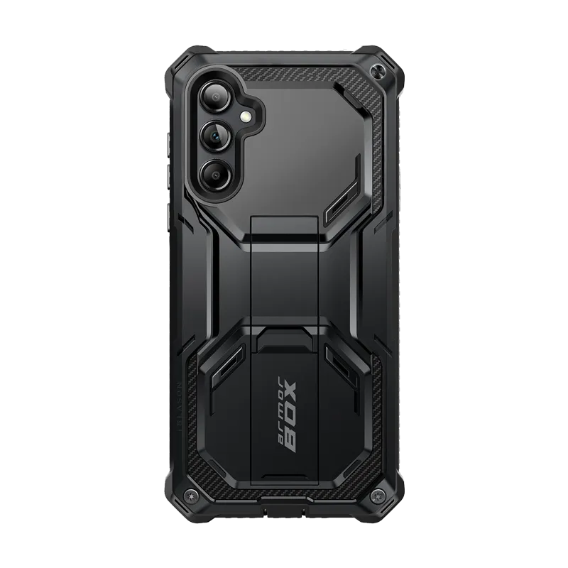 Galaxy A55 5G Armorbox Case - Black Rugged Look Finish Soft Shape