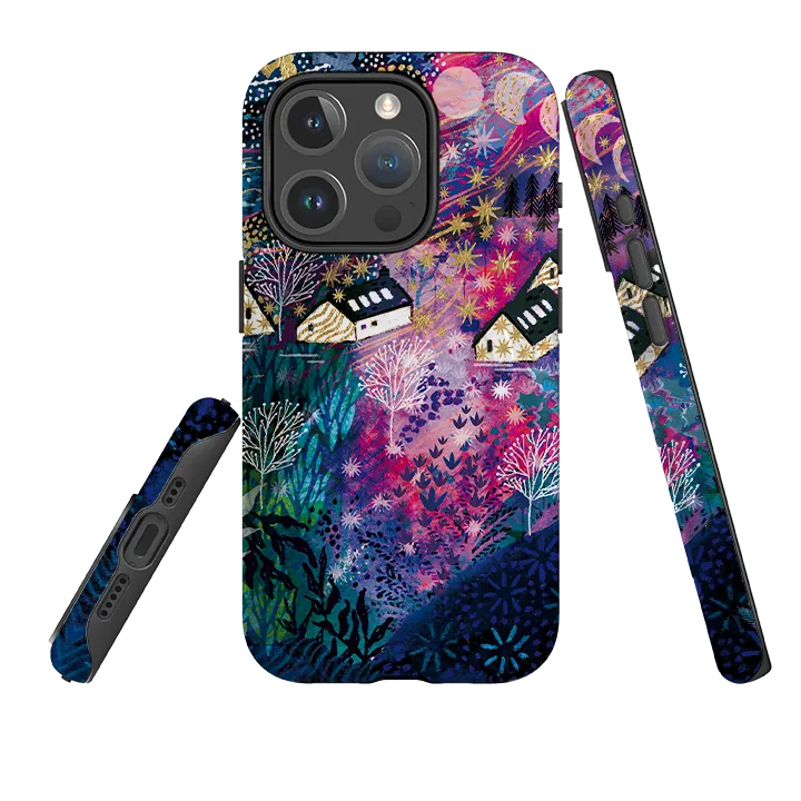 Rugged Look iPhone MagSafe Tough Case - Northern Lights By Emma Frances Grant