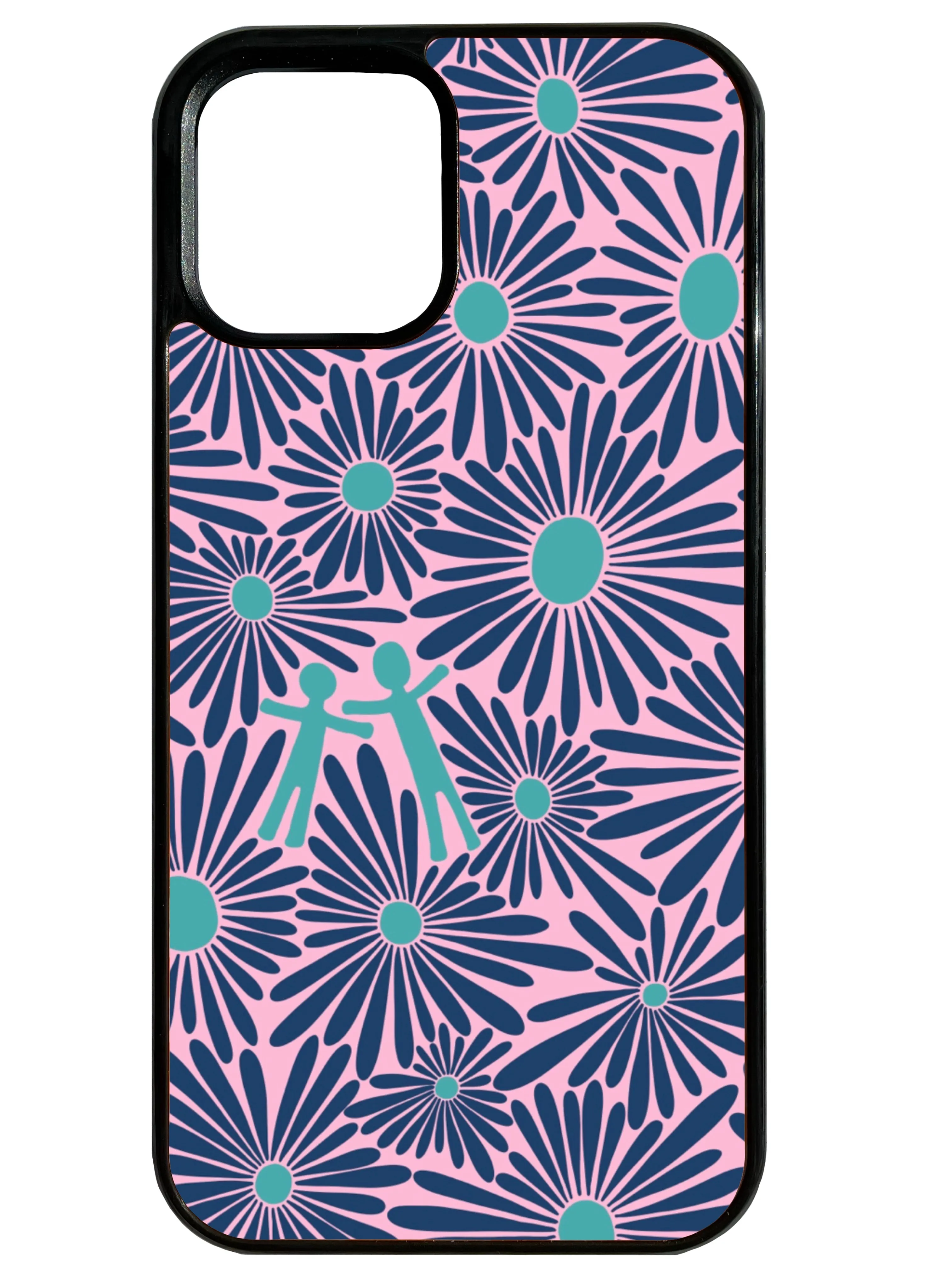 Matte Finish Slim Edge Flower Fields in Purple Phone Case