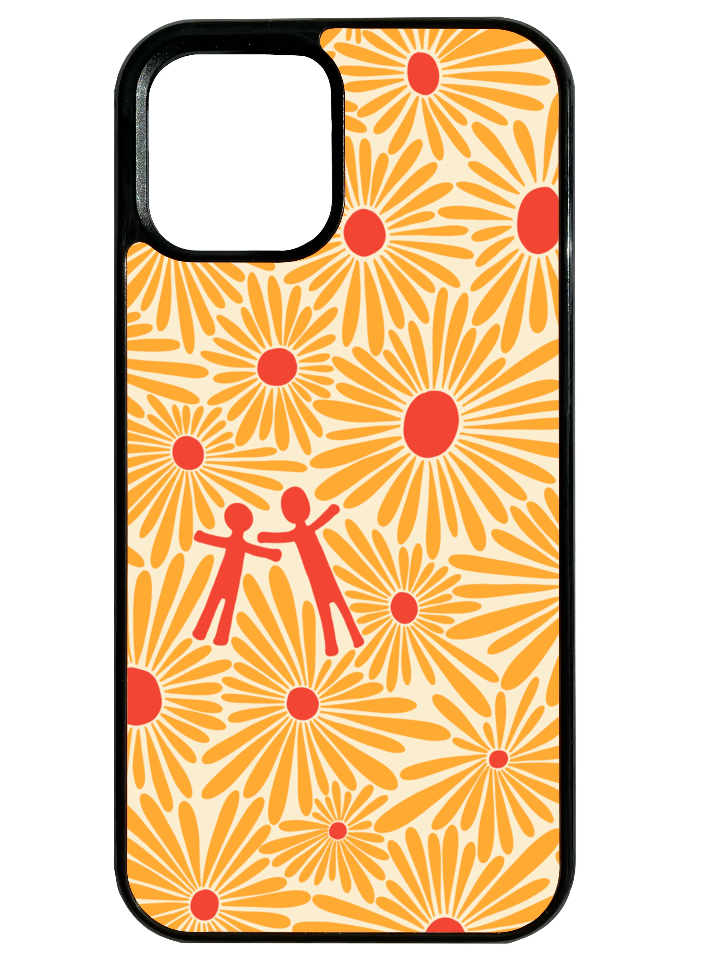 Outdoor Protection Flower Fields in Yellow Phone Case