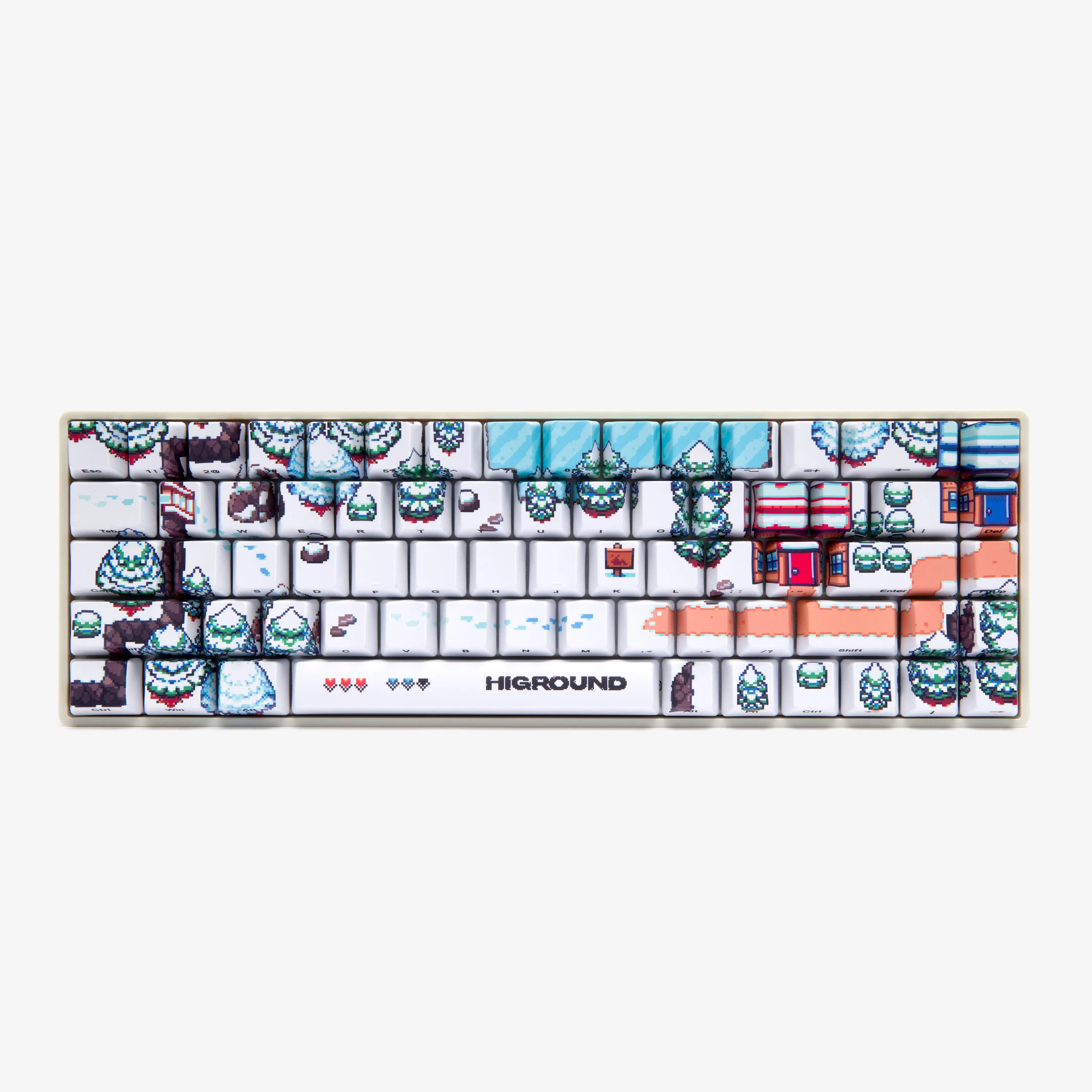 Epic of Higround 2 Basecamp 65 Keyboard - Snowdream Aluminum Top Plate